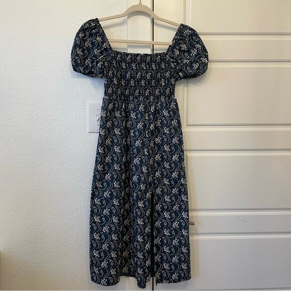 J. Crew Smocked Dress in Starry Swirl - Picture 4 of 7